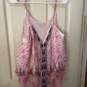 INC International Concepts Pink Zebra Camisole